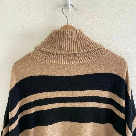 CHARTER CLUB Cashmere Poncho Striped L/XL - Picture 6 of 8